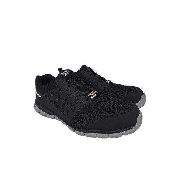 Reebok Work Men’s Sublite Safety Cushion Work Shoes IB4041 Black/Grey Size 11W